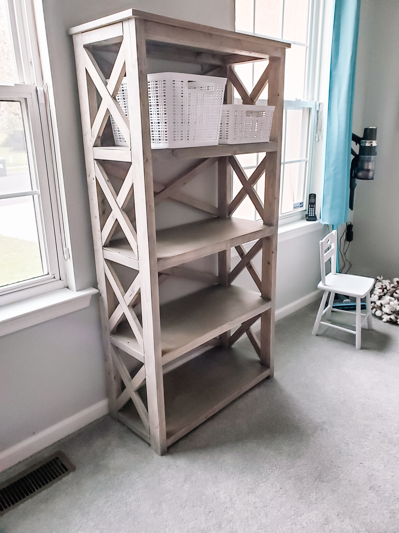 Farmhouse-Style Bookshelf